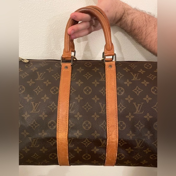 Louis Vuitton Travel Bag Keepall 45 w/ LV lock and key and Luggage Tag - Picture 10 of 15